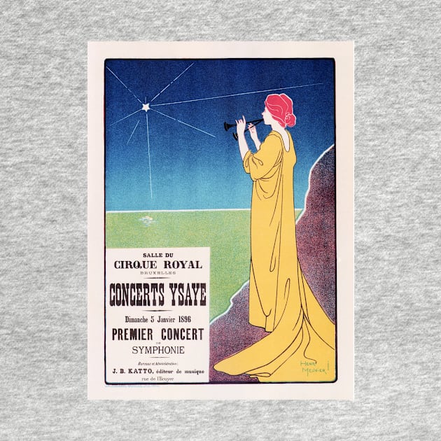 Cirque Royal Concert Ysaye by Henri Meunier Maitres De L' Affiche Vintage by vintageposters